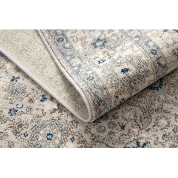 Matto NAIN Ornamentti, kehys, 7586/51635 beige / sininen, 120x170 cm