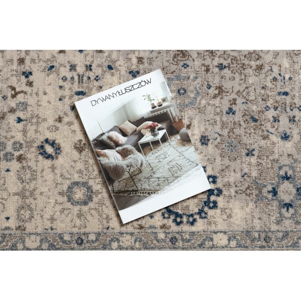 Matto NAIN Ornamentti, kehys, 7586/51635 beige / sininen, 120x170 cm