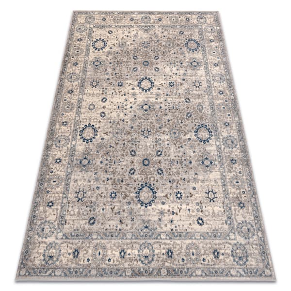 Tæppe NAIN Pynt, ramme, 7586/51635 beige / blå, 200x300 cm