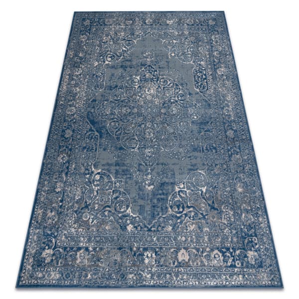 Tæppe NAIN Pynt, ramme, vintage 7599/51611 blå / beige , 120x170 cm