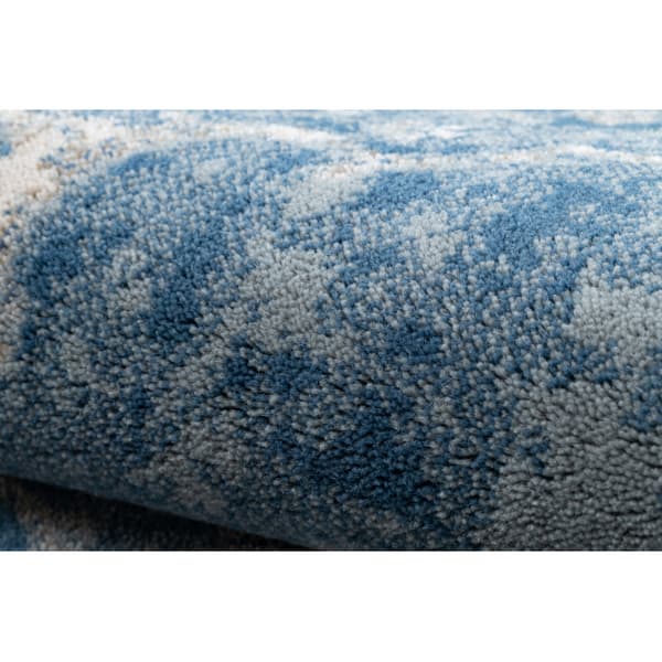 Tæppe NAIN Pynt, ramme, vintage 7599/51611 blå / beige , 240x340 cm