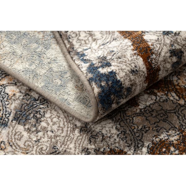 Tæppe NAIN Pynt vintage 7700/51622 beige / marineblå blå / terracotta, 80x150 cm