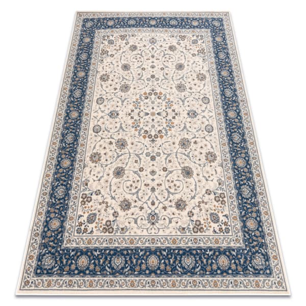 Matto NAIN Ornamentti, kehys, 7179/51613 beige / sininen, 80x150 cm