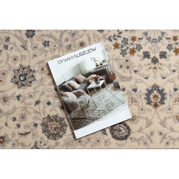 Matto NAIN Ornamentti, kehys, 7179/51643 beige / sininen, 80x150 cm