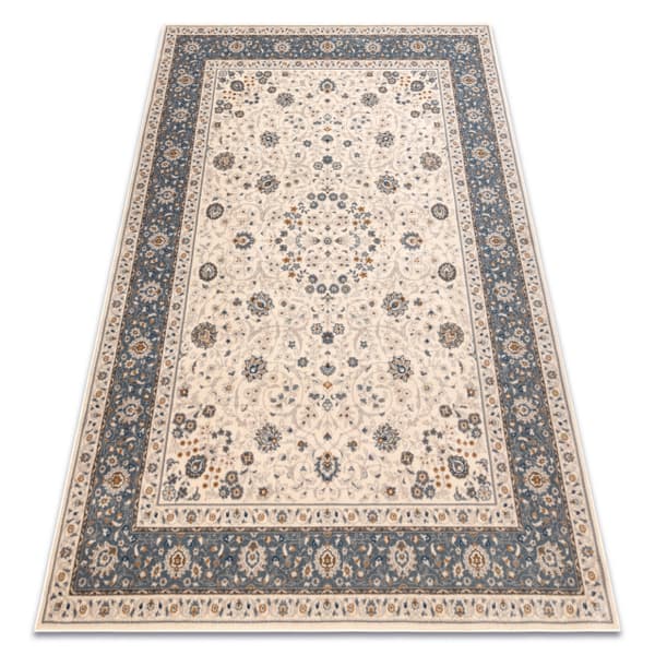 Matto NAIN Ornamentti, kehys, 7179/51643 beige / sininen, 80x150 cm