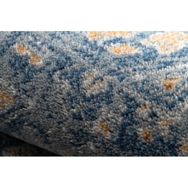 Matto NAIN Ornamentti, vintage 7708/51611 sininen / oranssi, 240x340 cm