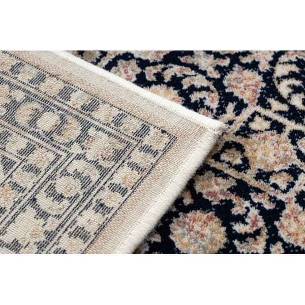 Matto NAIN Ornamentti 1183/51033 laivastonsininen / beige , 80x150 cm