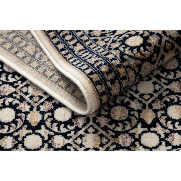 Matto NAIN Ornamentti 1183/51033 laivastonsininen / beige , 80x150 cm