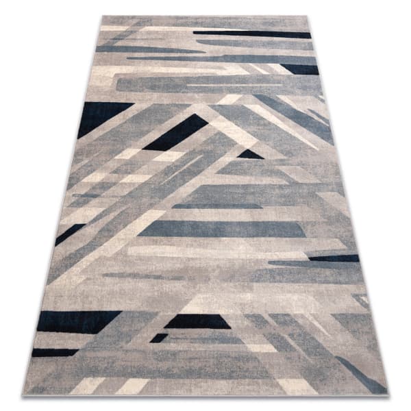 Tæppe NAIN Geometrisk 7706/51655 beige / blå, 240x340 cm