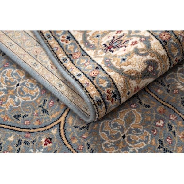 Matto NAIN Ruusuke, kehys, 1180/51034 sininen / beige, 160x230 cm