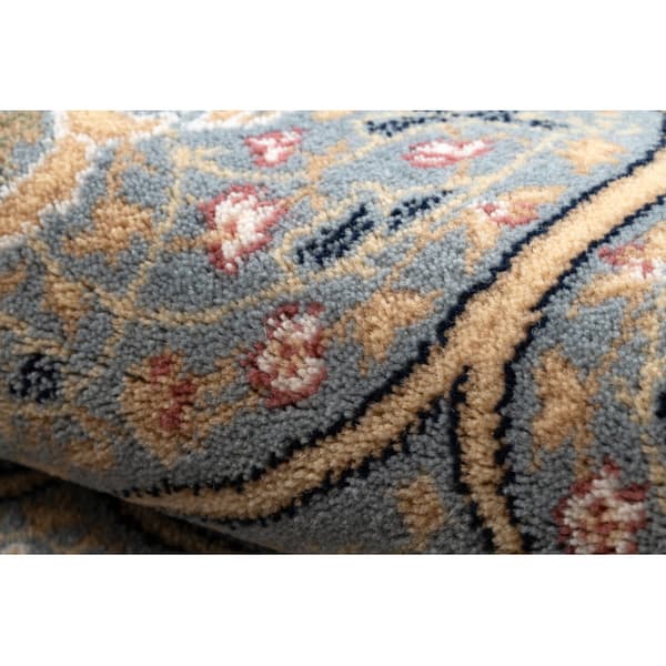 Matto NAIN Ruusuke, kehys, 1180/51034 sininen / beige, 160x230 cm