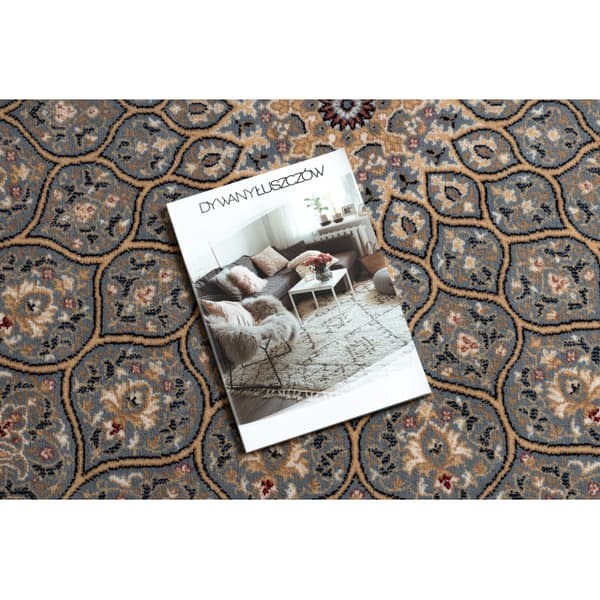 Matto NAIN Ruusuke, kehys, 1180/51034 sininen / beige, 160x230 cm