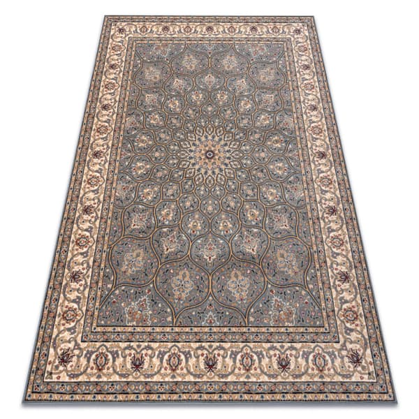 Matto NAIN Ruusuke, kehys, 1180/51034 sininen / beige, 160x230 cm