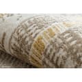 Pikkukuva 5 / 5: Moderni matto DUKE 51523 beige / kulta - Runko, jäsennelty, erittäin pehmeä, hapsut, 80x150 cm