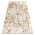 Pikkukuva 1 / 5: Moderni matto DUKE 51546 beige / kulta - Vintage, jäsennelty, erittäin pehmeä, hapsut, 80x150 cm