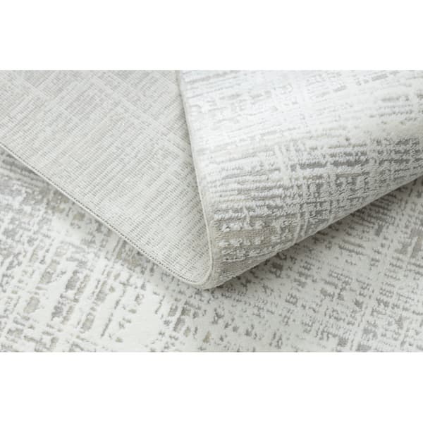 Modern matta DUKE A0357 kräm - Vintage, strukturerad, mycket mjuk, fransar, 80x150 cm