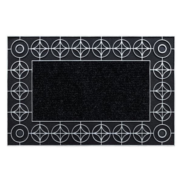 Dörrmatta halkskydd BH 205 Kreise, utomhus, inomhus - silver, 45x70 cm