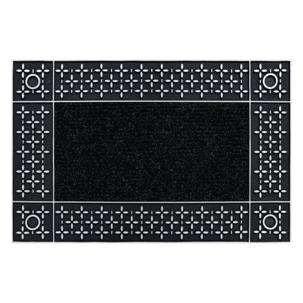 Visker BH 207 Gitter, skridsikker, ekstern, intern, gummibelagt - sølv, 45x70 cm