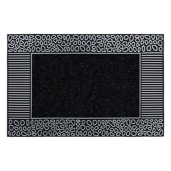Dörrmatta halkskydd BH 222 stenar, utomhus, inomhus - silver, 45x70 cm