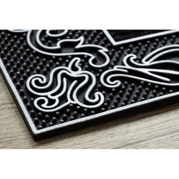 Dörrmatta halkskydd BH 219W Welcome, utomhus, inomhus - silver, 45x70 cm