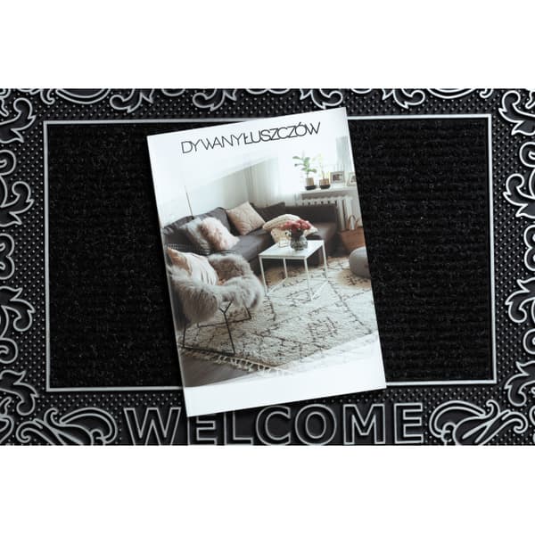 Dörrmatta halkskydd BH 219W Welcome, utomhus, inomhus - silver, 45x70 cm