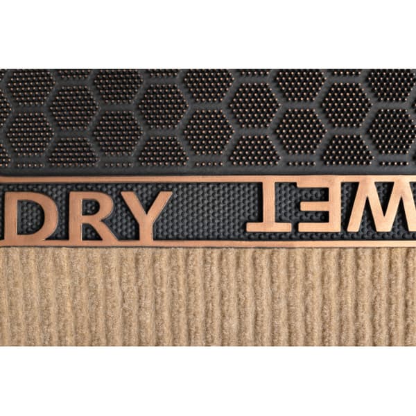Dörrmatta halkskydd BH DM003 Wet Dry, utomhus, inomhus - brun, 45x80 cm