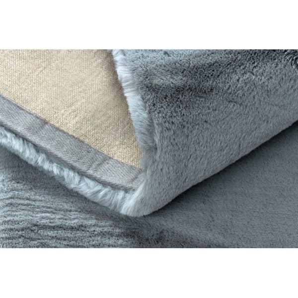 Modern TEDDY NEW dream 47 shaggy, plysch, mycket tjock silver, 80x150 cm