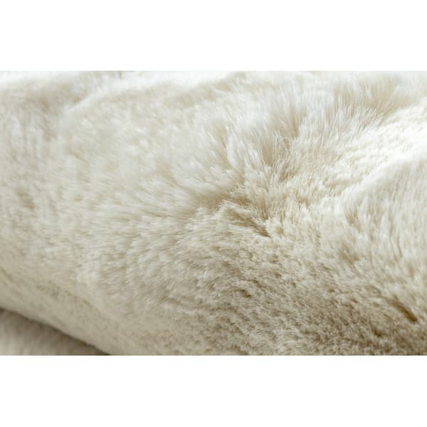 Modern TEDDY NEW wool 45 shaggy, plysch, mycket tjock grädde, 120x170 cm