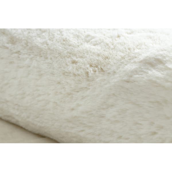 Modern TEDDY NEW wool 45 cirkel shaggy, plysch, mycket tjock grädde, cirkel 160 cm