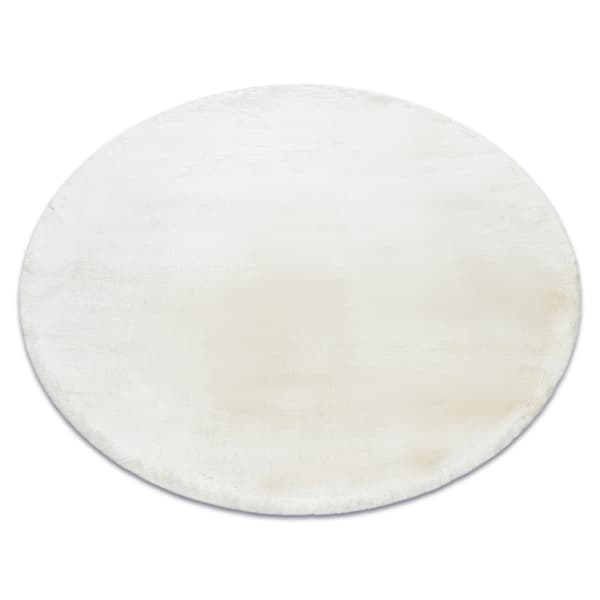 Modern TEDDY NEW wool 45 cirkel shaggy, plysch, mycket tjock grädde, cirkel 160 cm