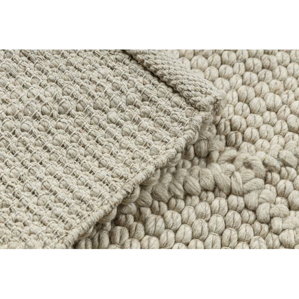 Ullmatta TAHAR 99001B grädde - HANDvävd slinga, romber, boho, 120x180 cm