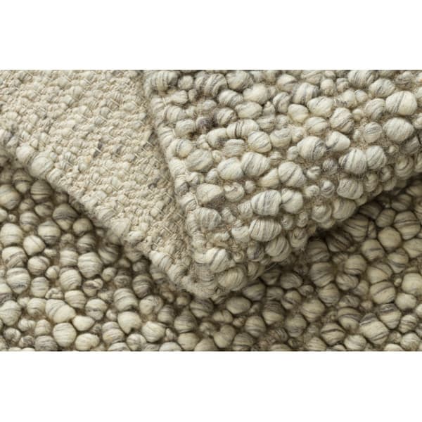 Villamatto TAHAR 99005G harmaa - KÄSINKUDOTU lenkki, univormu, 200x290 cm