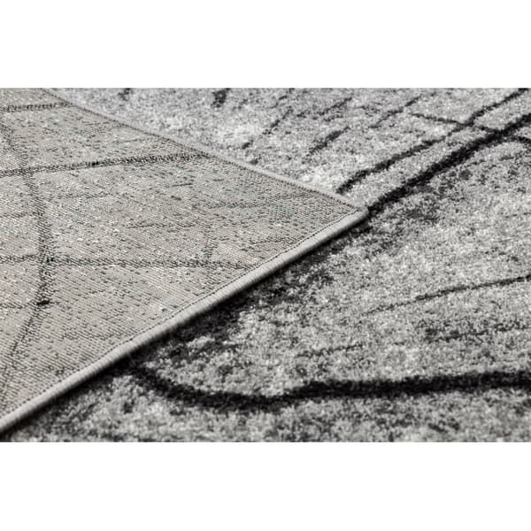 Matta SILVER TRONKO träd trä - grå , 300x400 cm