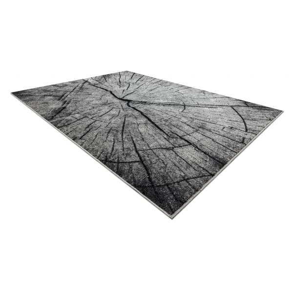 Matta SILVER TRONKO träd trä - grå , 300x400 cm