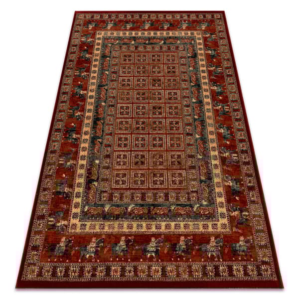 Villa matto KASHQAI 4301 300 itämainen, runko terrakotta / vihreä, 160x240 cm