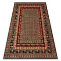 Pikkukuva 1 / 5: Villa matto KASHQAI 4301 401 itämainen, runko vihreä / terrakotta, 67x130 cm