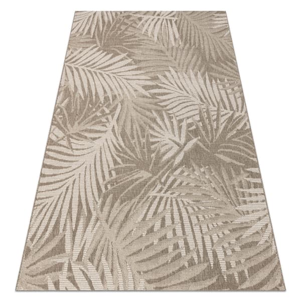 MATTA SIZAL FLOORLUX 20504 LÖV taupe / champagne JUNGLE, 240x330 cm