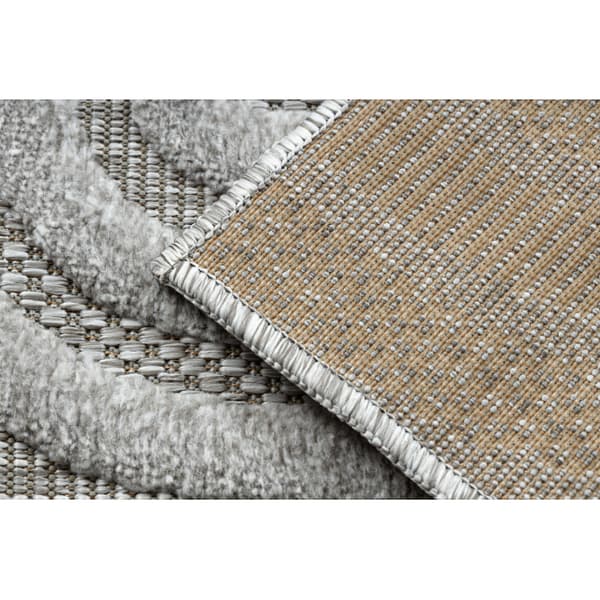 Matto SANTO STRING SIZAL 0537 geometrinen harmaa , 140x190 cm