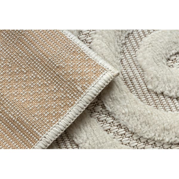 Matta SANTO SISAL 0537 geometrisk vit, 80x150 cm