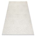 Miniatyrbild 1 av 5: Matta SANTO SISAL 0537 geometrisk vit, 200x290 cm