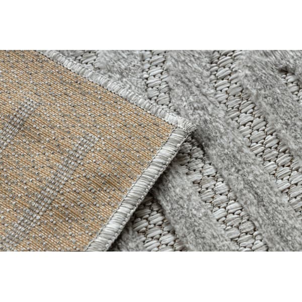Matta SANTO SISAL 0989 geometrisk grå , 160x220 cm