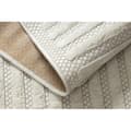 Miniatyrbild 4 av 5: Matta SANTO SISAL 0989 geometrisk vit, 120x170 cm