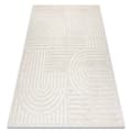 Miniatyrbild 1 av 5: Matta SANTO SISAL 0989 geometrisk vit, 160x220 cm