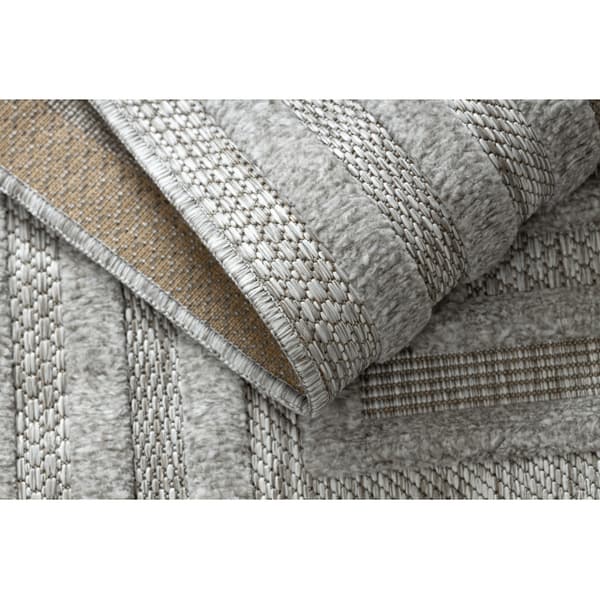 Matto SANTO STRING SIZAL 0999 geometrinen harmaa , 160x220 cm