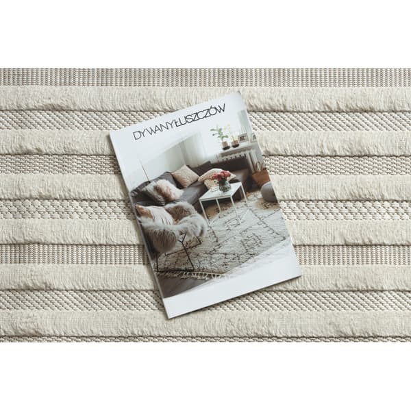 Matta SANTO SISAL 0999 geometrisk vit, 80x150 cm