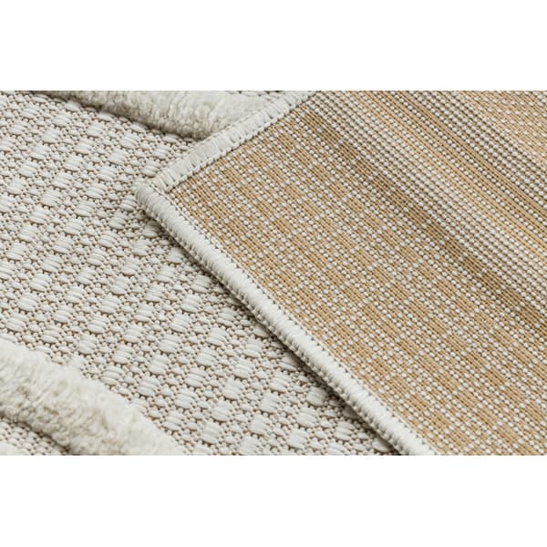 Matta SANTO SISAL 1001 geometrisk vit, 180x270 cm
