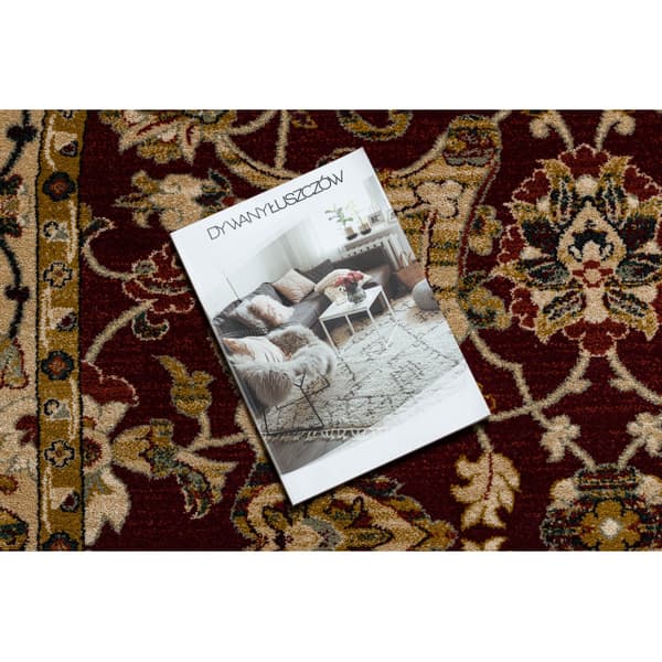 Tæppe OMEGA oval ORDA blomster lyse rubin 2, 170x235 cm