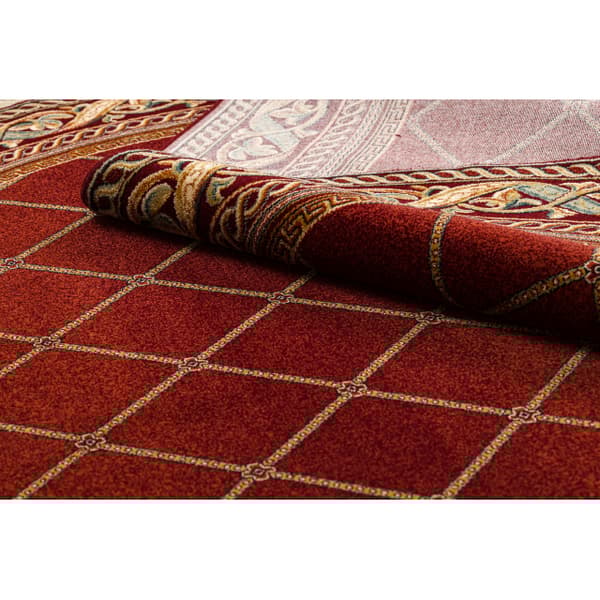 Tæppe OMEGA oval KASTOR Trellis red 2 rød, 200x300 cm