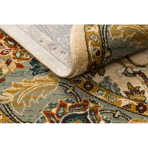 Tæppe OMEGA oval ORDA blomster jasmin 2 grøn, 170x235 cm