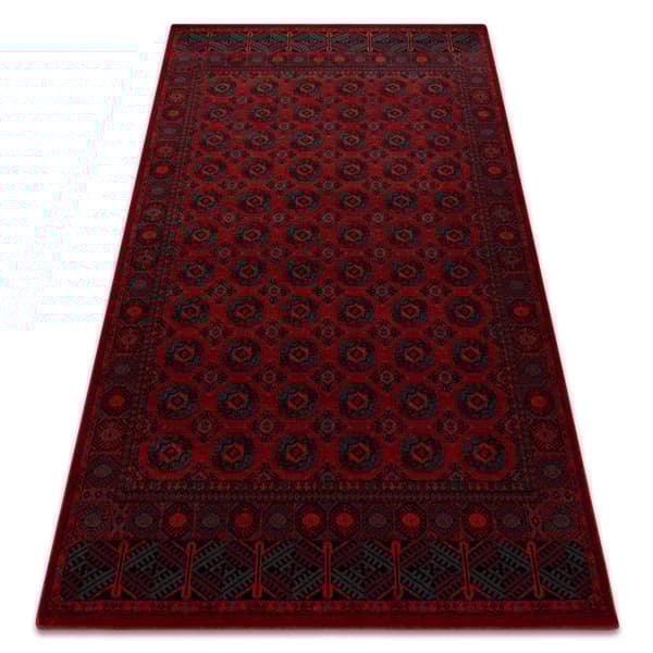 Tæppe villaa OMEGA BUCHARA ramme, cirkler rød, 170x235 cm